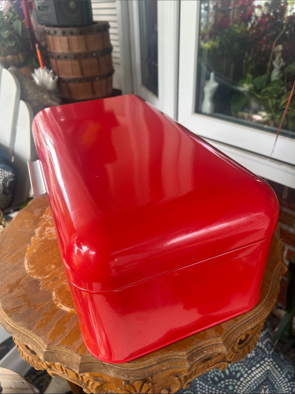 Red Bread Box Storage Container - Picture 2 of 10